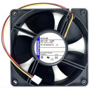 Ebmpapst 4214/12R 24V 4.3W 3wires Cooling Fan